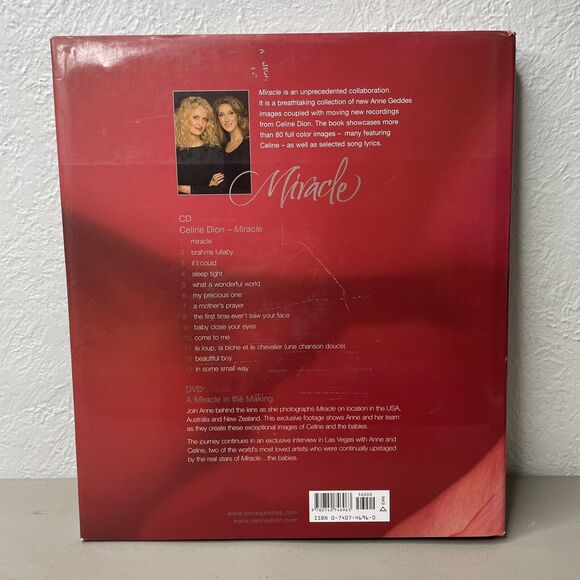 Miracle:A Celebration of New Life Geddes, Anne|Celine Dion Hardcover HVDJ Cd‎ - Picture 6 of 6